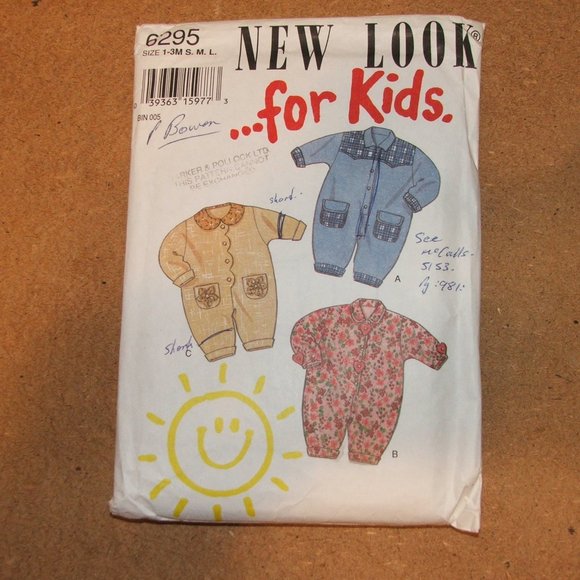 NEW LOOK For Kids ONESIES Jumpsuits 1-3 Months S.M.L. CUT (141) - Picture 1 of 2